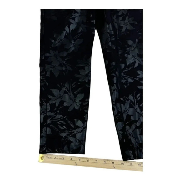 Soft Surroundings Twilight Floral Metallic Leggings - Picture 9 of 10